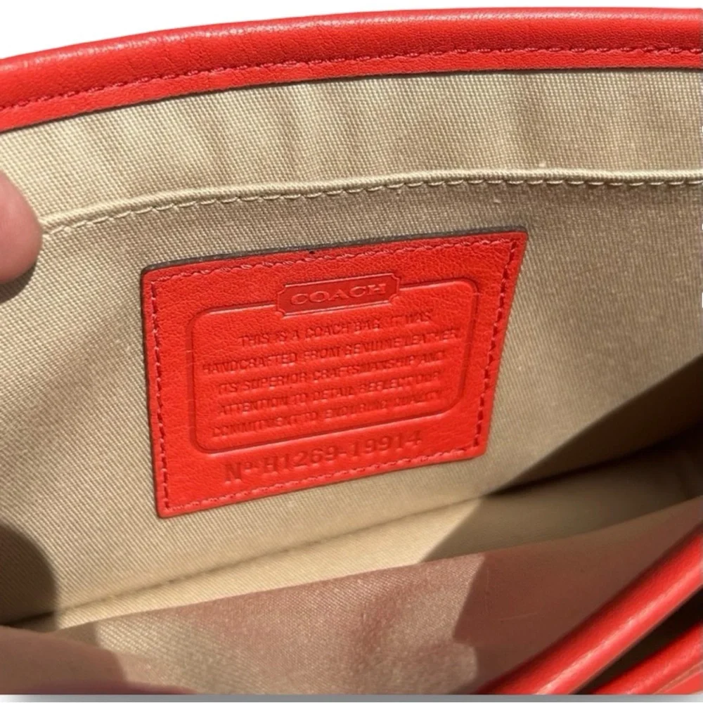 Coach Y2K Legacy Dinky Penny Shoulder Purse Crossbody Carnelian Red | 19914 - Picture 15 of 16